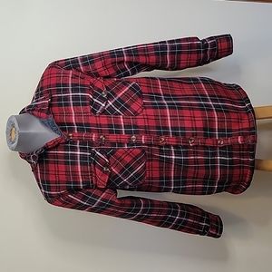 Fleece and flannel jacket